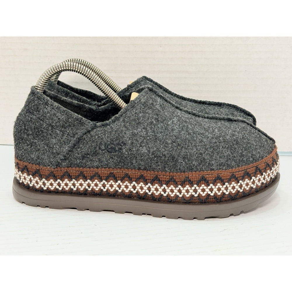 UGG Tasman ReFelt Slip-On Slippers Gray Wool Blend Women's Size 7 Nordic